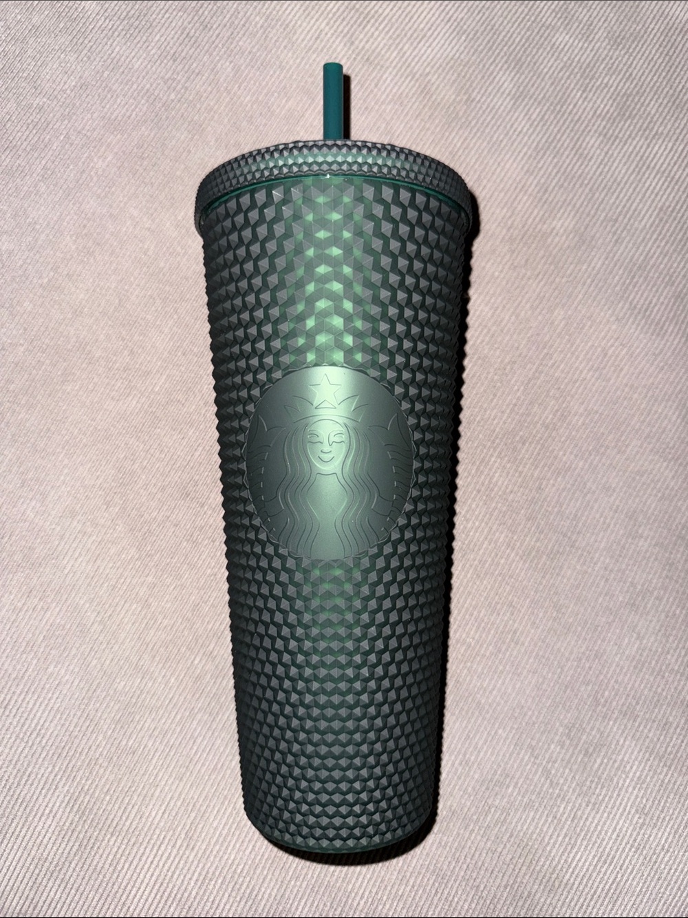 Starbucks Matte Forest Green Studded Tumbler with Straw